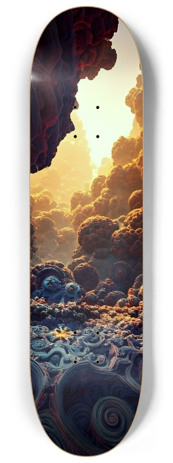 Fractal Cave #1 #2 8-1/4 Skateboard Deck