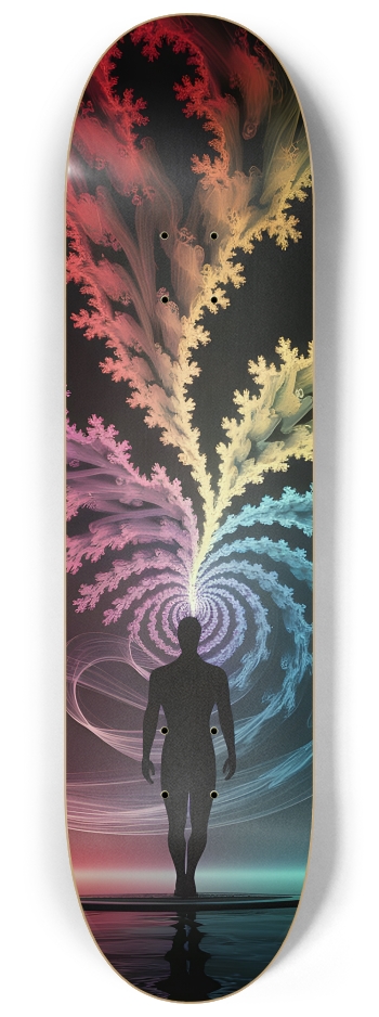 Zen Fractal Surfer #3 #2 8-1/4 Skateboard Deck