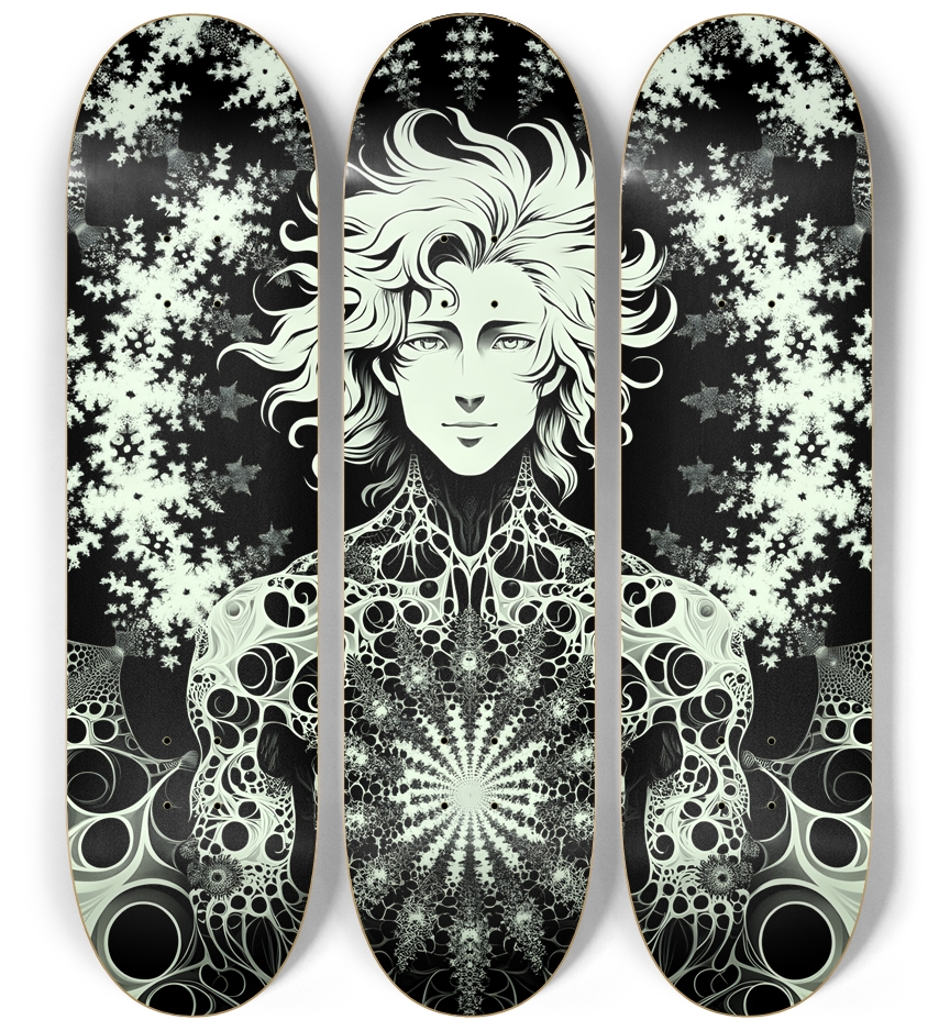 B&W Fractal Man #33