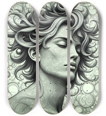 B&W Fractal Man #30