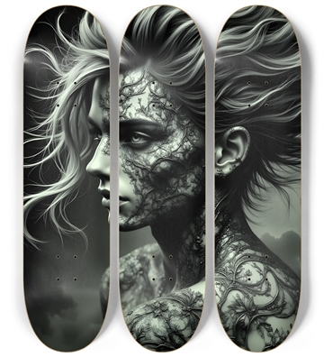 B&W Fractal Man #29