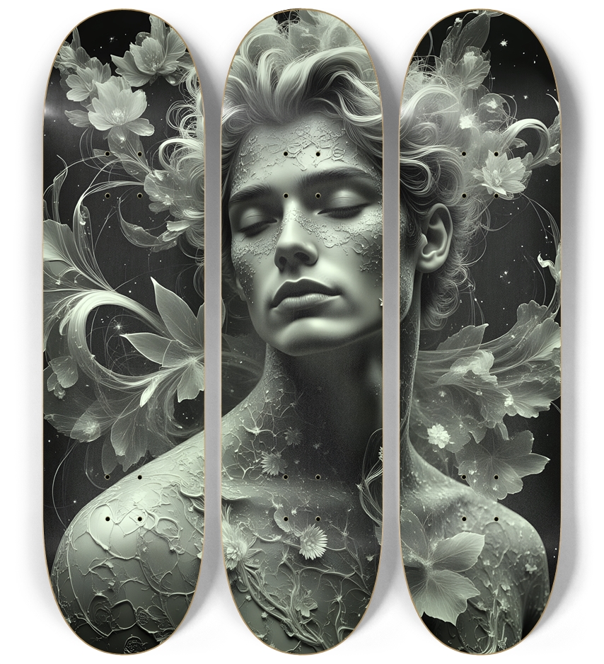 B&W Fractal Man #28