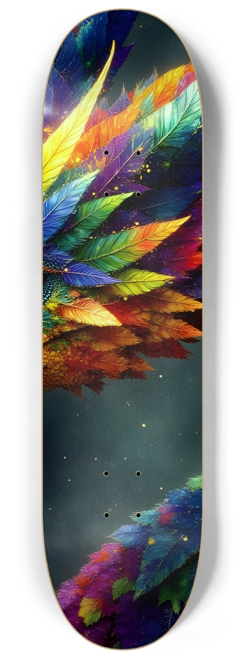 Psychedelic Feathered Dragon #1 #2 8-1/4 Skateboard Deck