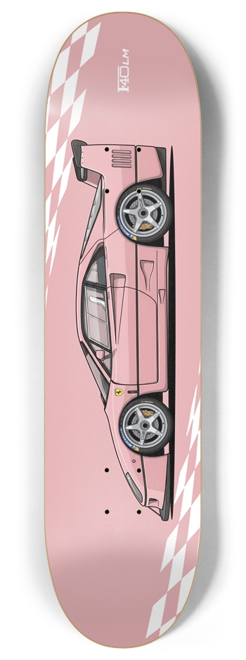 Light Pink F40 LM 8 Inch Skateboard Deck