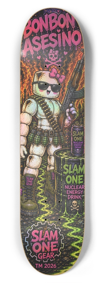 Bonbon Asesino SLAM ONE GEAR 7-3/4 Skateboard Deck