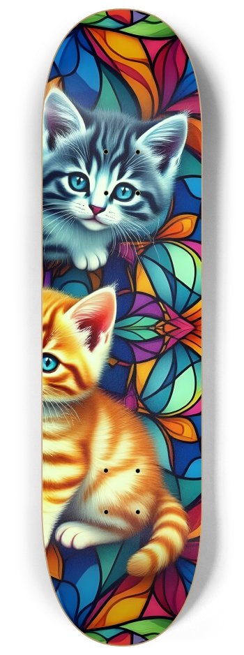 Kittens On Stained-Glass Kaleidoscope #1 #3