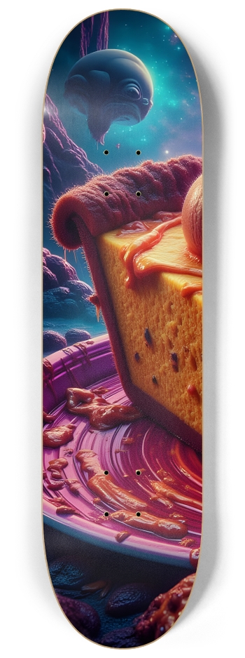Surreal Pumpkin Pie Monster #1 #1 8-1/4 Skateboard Deck
