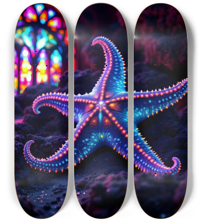 Starfish #3 3 Deck Wall Series