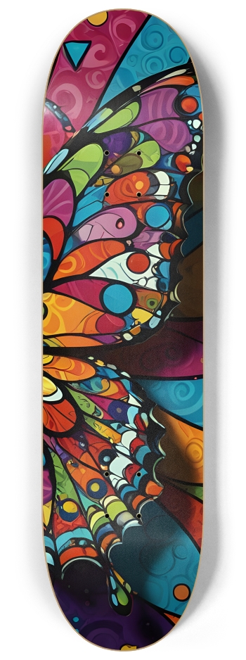 Neo Pop Art Butterfly #4 #3 8-1/4 Skateboard Deck