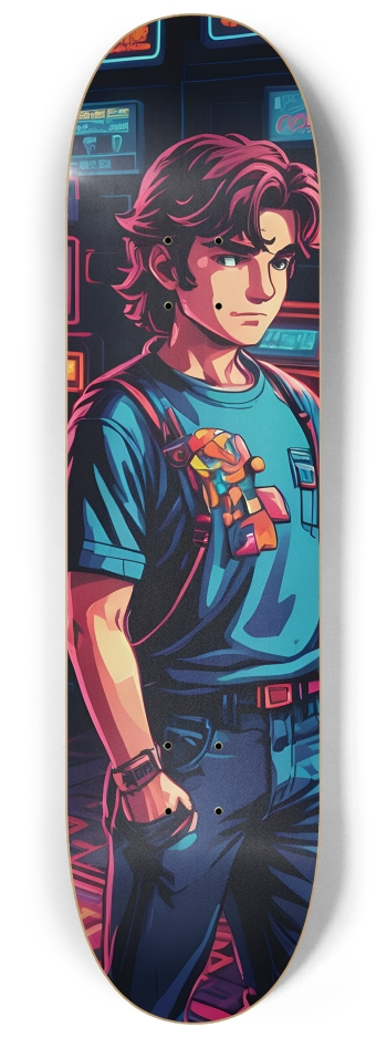 Neon Video Gaymer #1 #2 8-1/4 Skateboard Deck