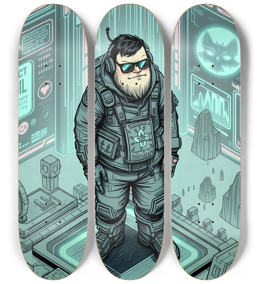 Nerdscape #1 3 Deck Wall Series
