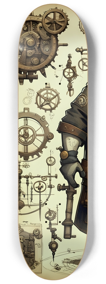 Gears and Cogs #1 #1 8-1/4 Skateboard Deck