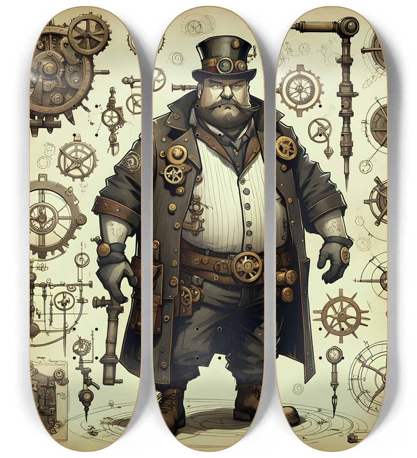 Gears and Cogs #1 3 Deck Wall Series