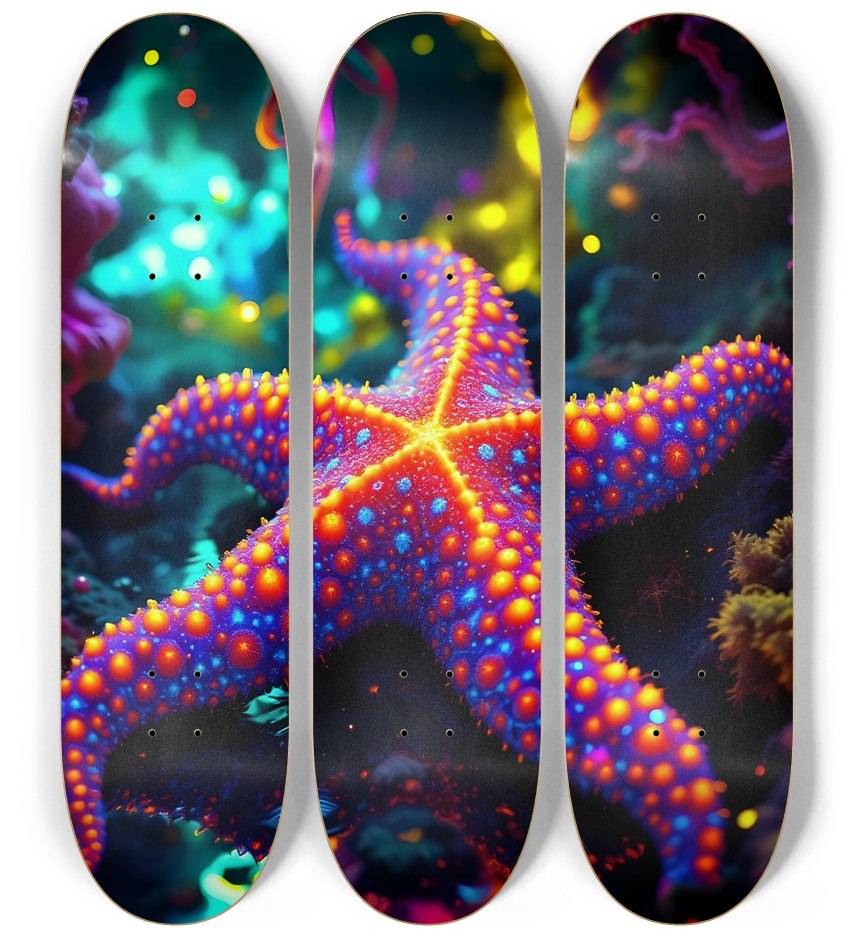 Starfish #8 3 Deck Wall Series