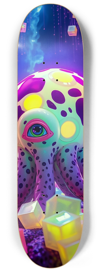 Tentacled Spotted Pudding Blob #33 #2 8-1/4 Skateboard Deck