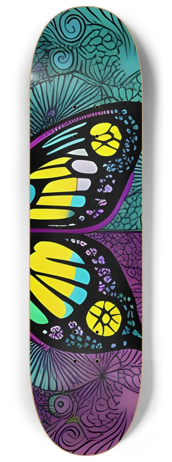 Neo Pop Art Butterfly #29 #3 8-1/4 Skateboard Deck