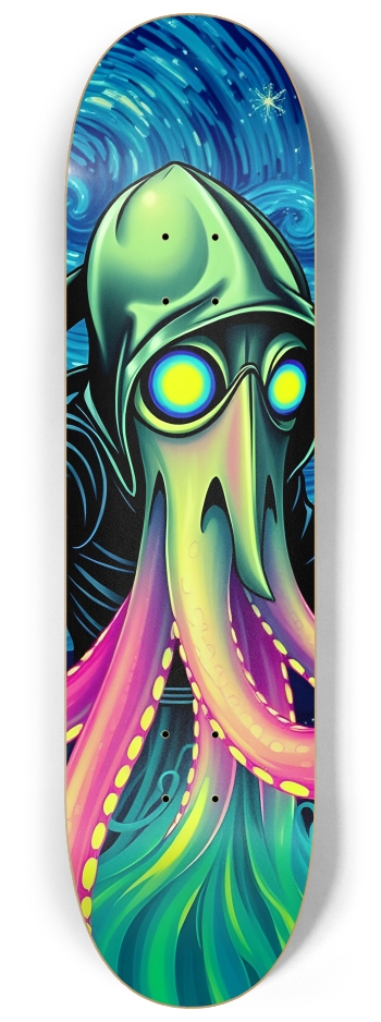 Airbrush Monster Against Night Sky #1 #2