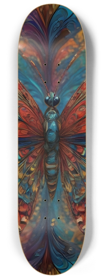 Neo Pop Art Butterfly #22 #2 8-1/4 Skateboard Deck