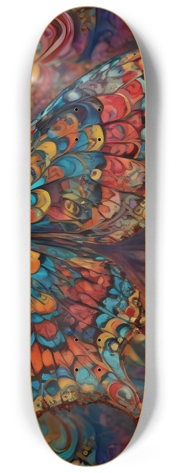 Neo Pop Art Butterfly #22 #3 8-1/4 Skateboard Deck