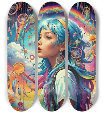 Neon Airbrush Girl Of My Dream Catchers #1