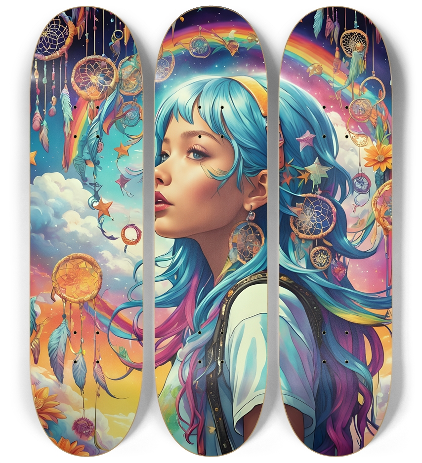 Neon Airbrush Girl Of My Dream Catchers #1