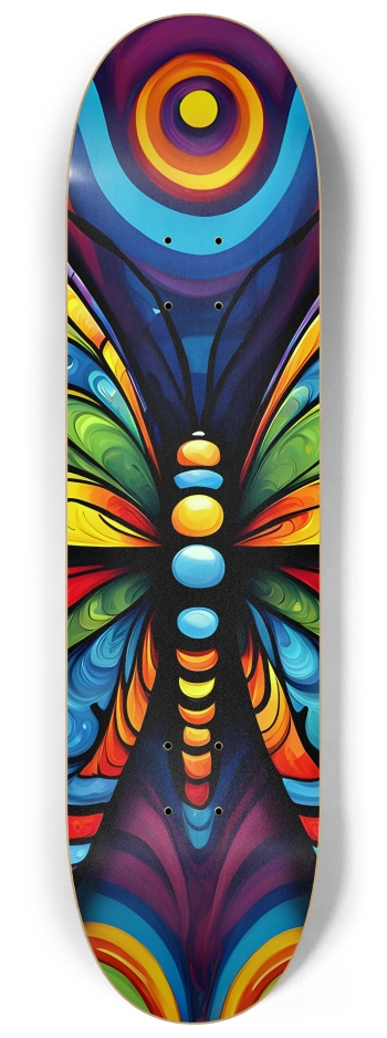 Neo Pop Art Butterfly #16 #2 8-1/4 Skateboard Deck