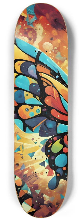 Neo Pop Art Butterfly #25 #1 8-1/4 Skateboard Deck