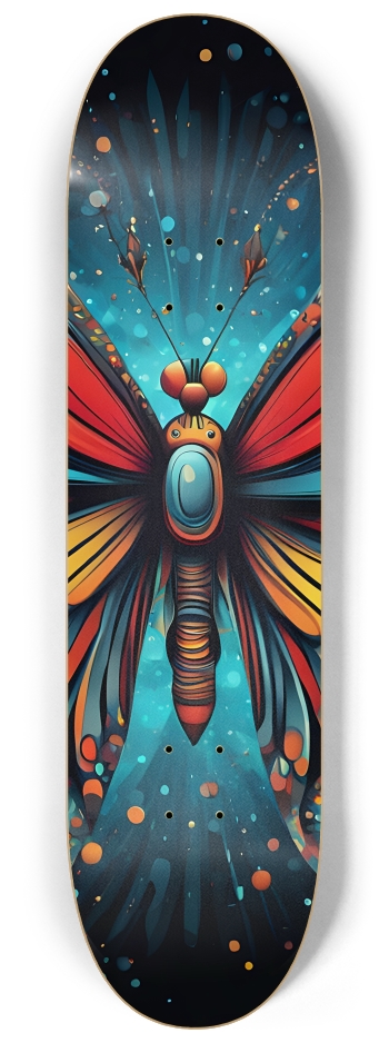 Neo Pop Art Butterfly #24 #2 8-1/4 Skateboard Deck