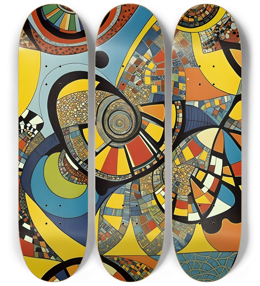 Neo Pop Art #1 3 Deck Wall Series