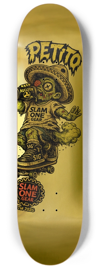Petito SLAM ONE GEAR 8-1/4 Skateboard Deck