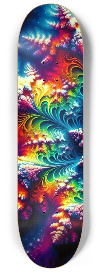 Airbrush Fractal #36 #1 8-1/4 Skateboard Deck