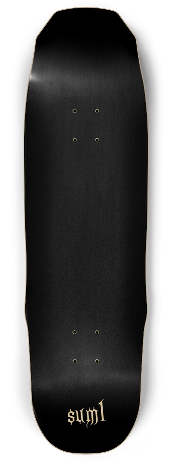sum1sk8boards coffin blank black natural skateboard Sledge