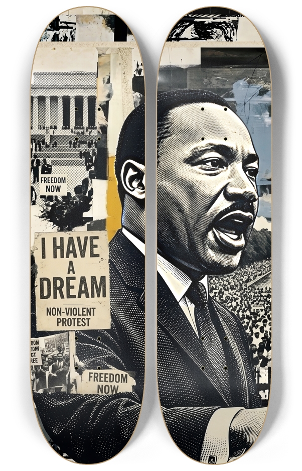 MLK-Freedom now-Skateboard Series