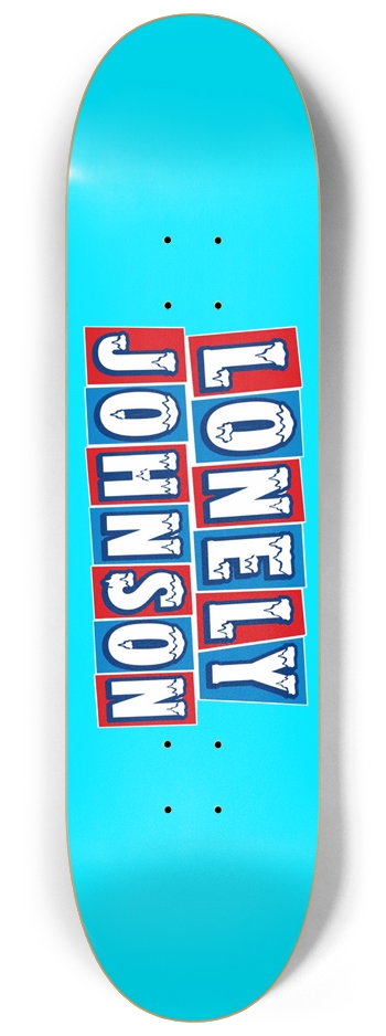Lonely Johnson Iced Out Deck 8.25 Inch 8-1/4 Skateboard Deck
