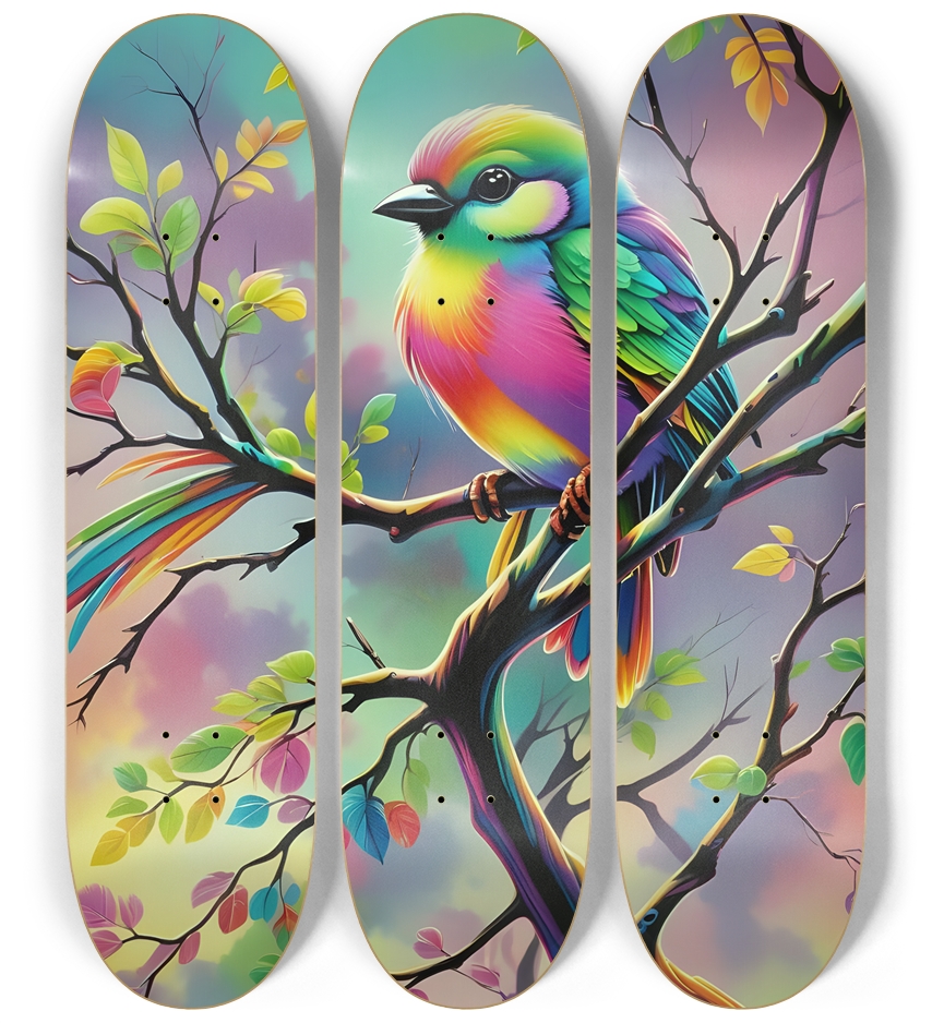 Airbrush Bird in Tree #9