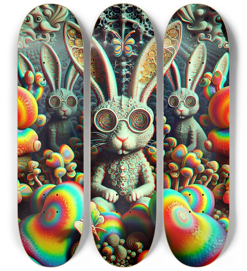Airbrush Mandelbrot Fractal Bunnies #1