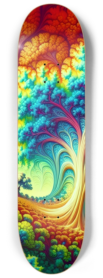 Psychedelic Airbrush Mandelbrot Fractal Trees #1 #2