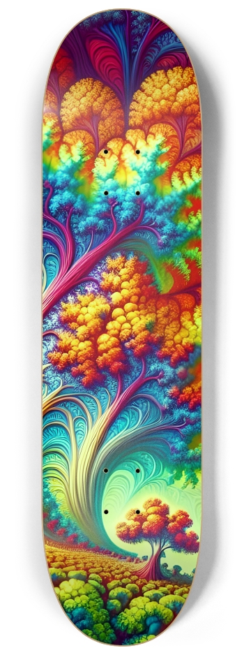 Psychedelic Airbrush Mandelbrot Fractal Trees #1 #3