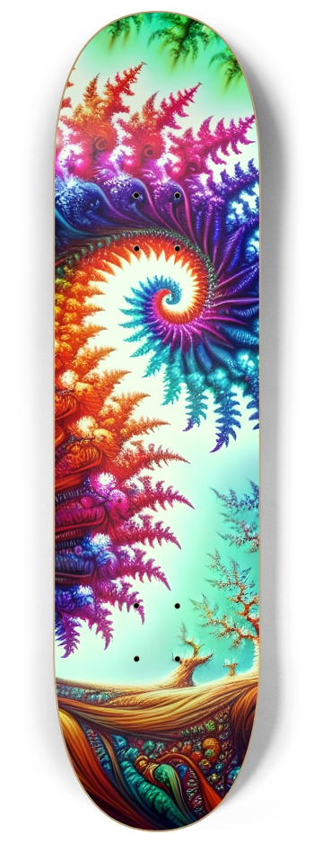 Psychedelic Airbrush Mandelbrot Fractal Squirrel in Tree #1 #3
