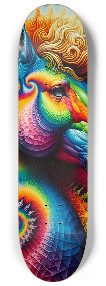 Psychedelic Airbrush Mandelbrot Fractal Horse #1 #2