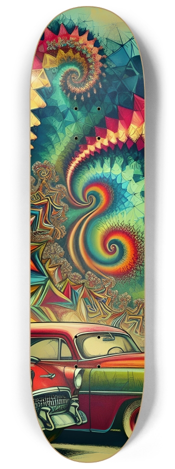 Airbrush Mandelbrot Fractal 1950s Cars #1 #2