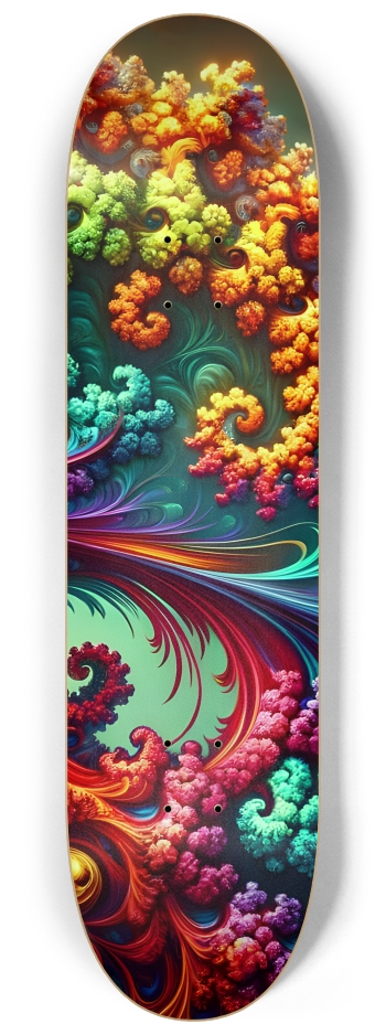 Psychedelic Airbrush Mandelbrot Fractal Bird in Tree #2 #3