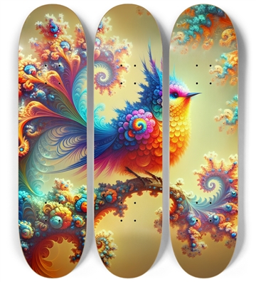 Psychedelic Airbrush Mandelbrot Fractal on Branch #3