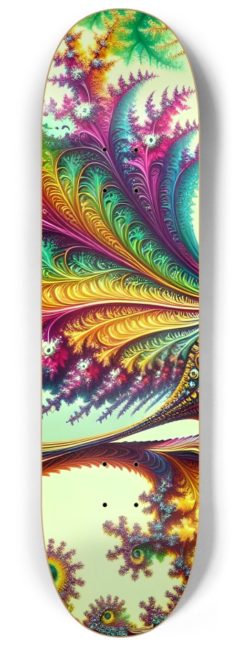 Psychedelic Airbrush Mandelbrot Fractal Bird in Tree #1 #2