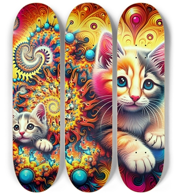 Airbrush Mandelbrot Fractal Kittens #1