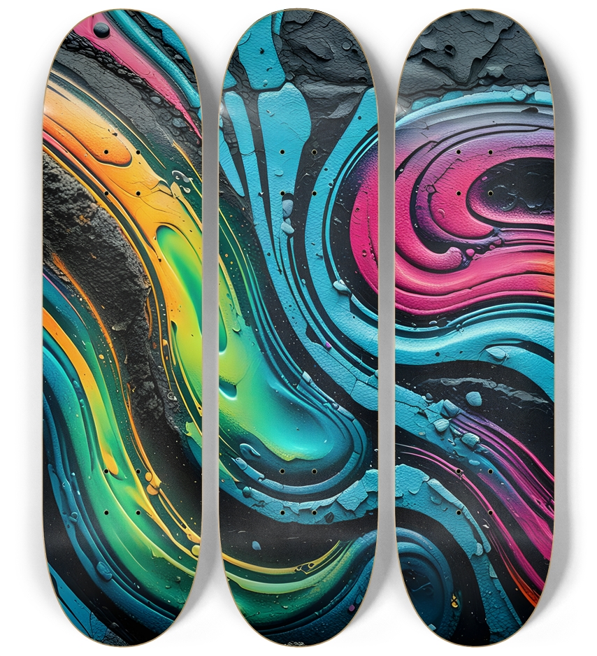 Psychedelic Airbrush Abstract Ooze #1