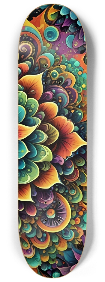 Airbrush Fractal Flower #1 #3