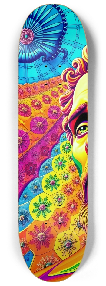 Psychedelic Airbrush Man #1 #1 8-1/4 Skateboard Deck