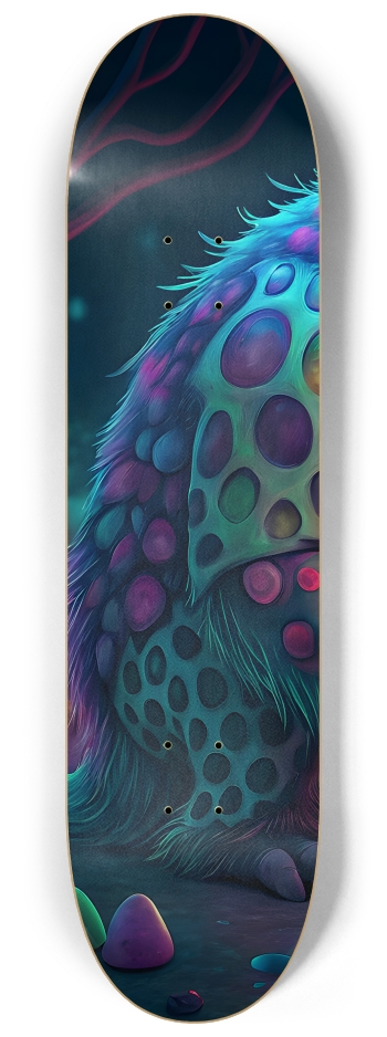Psychedelic Airbrush Mister Nom Noms Enjoying A Snack #1 #1 8-1/4 Skateboard Deck