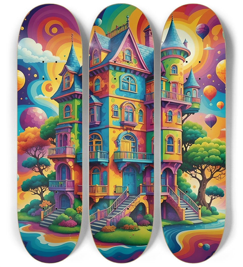 Psychedelic Airbrush Mansion #2